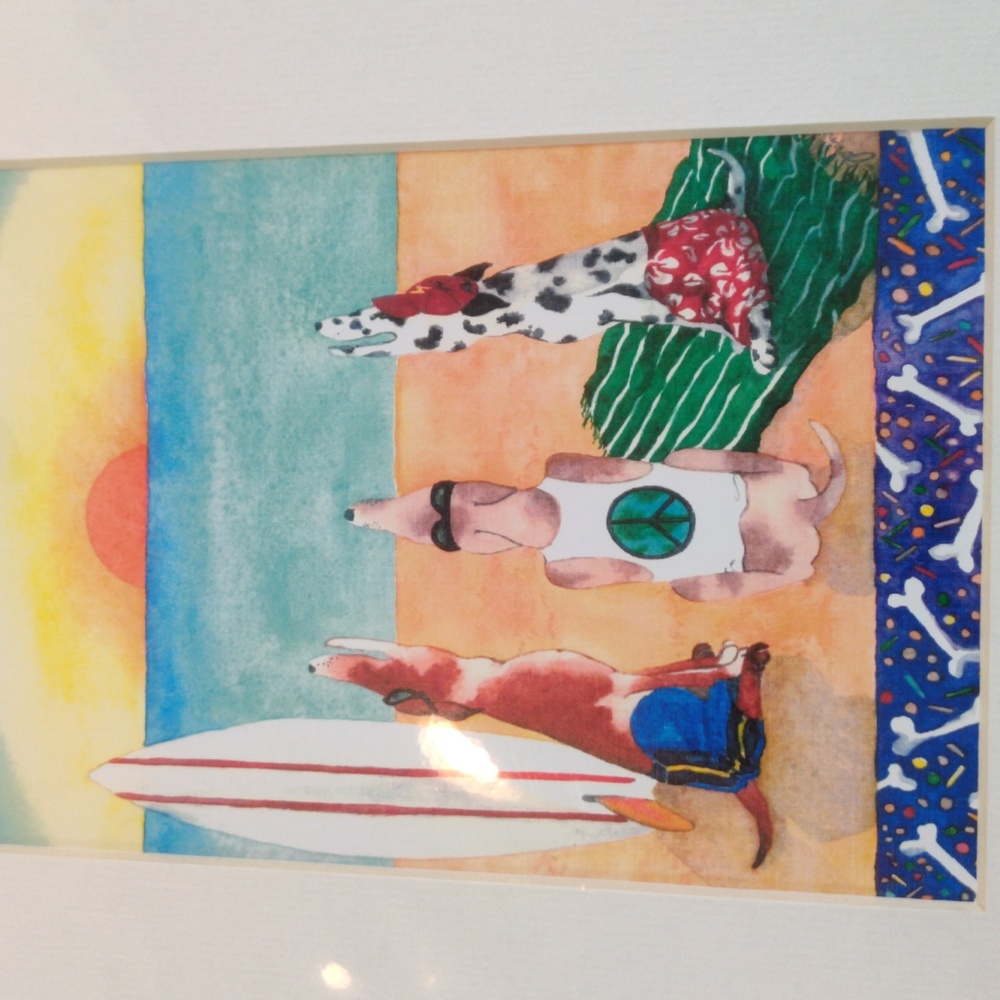 Joanna Carolan Barking Sands Watercolor Print Signed by Artist - Picture 2 of 9